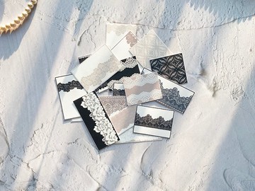 浪漫蕾絲標籤貼紙 105 x 148 mm