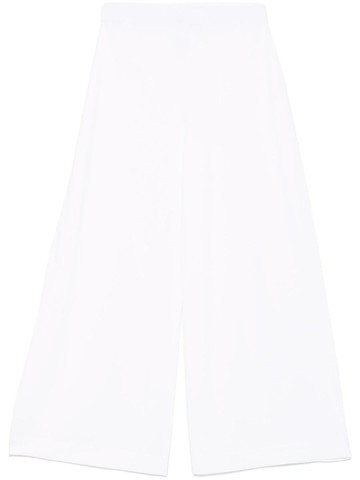 D. Exterior White Trousers With Elasticated Waistband