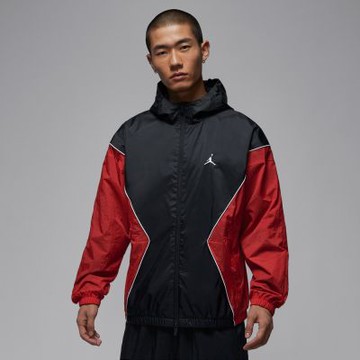 NIKE 外套 男 運動連帽外套 風衣外套 喬丹 AS M J BRK DRAFT JKT 黑紅 HF9334-013