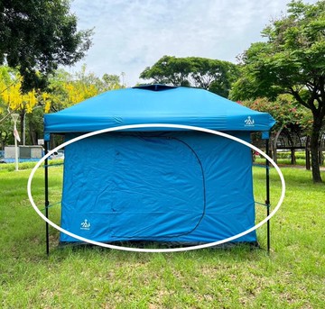 星空黑膠內掛帳 開天窗 吊掛帳 《炊事帳/客廳帳 配件》 /黑膠格紋(可當6人 8人帳) 雪之屋