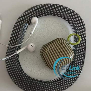 復古拼接 撞色條紋殼 IMD防刮耳機套 適用 AirPods Pro 3 2AirPods4代 三代 耳機保護殼 耳機套