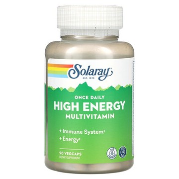 Solaray, 每日一粒，優效複合維生素，無鐵，90 粒素食膠囊