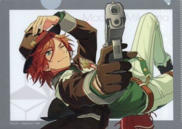 MAm(三毛縞斑)原創A5文件夾PIZZAHAT×偶像夢幻祭！Double Face&MAm活動對象商品購入特典