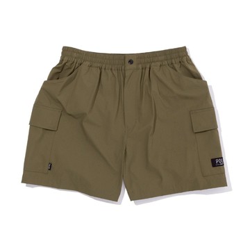 日本限定 POLER STRETCH RIP RELAX CARGO SHORTS 戶外工裝風彈性短褲 / 彈性快乾機能褲 / 橄欖色