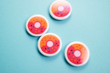 Deerhorn design / 鹿角 胸章 甜甜圈 3.2cm