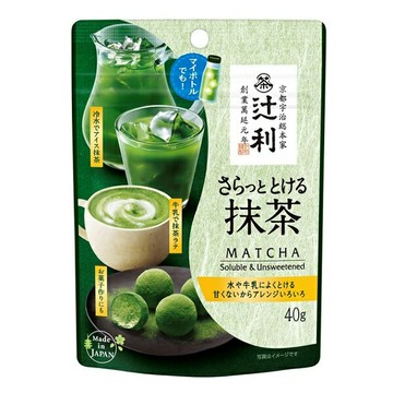 【江戶物語】辻利 無糖抹茶粉 片岡物產 40g 即溶抹茶粉 抹茶沖泡粉 萬用抹茶粉 抹茶粉 無糖抹茶 日本原裝