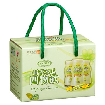 順天本草 新青木瓜四物飲 Papaya Essence  6瓶  100ml  1盒