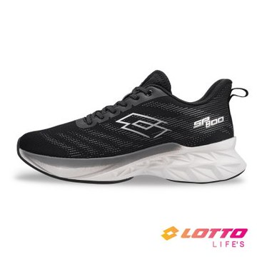 【LOTTO 義大利】男 寬楦 SP800  輕量極避震跑鞋(黑-LT5AMR9770)