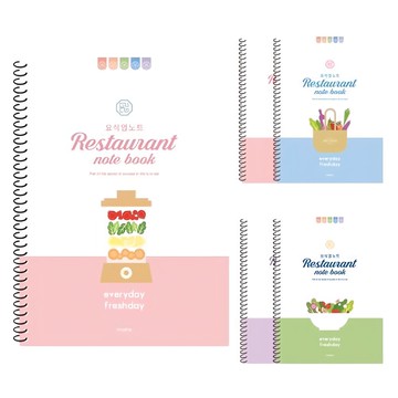 Penpia 3000 餐飲筆記本  多色組合  5本