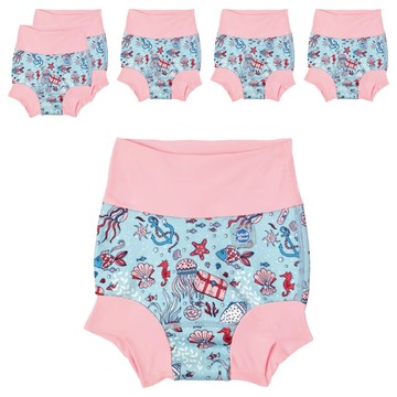 Splash About Brand New Happy Nappy 全新3D游泳尿布褲 6~12個月 水母寶藏  L  6件