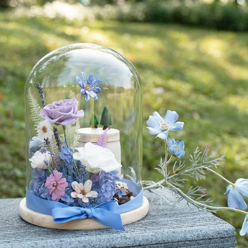 【客製寵物骨灰花盅】快樂小島-獨角獸紫