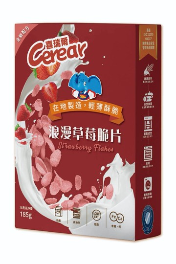 《喜瑞爾》浪漫草莓脆片 (185g)/盒