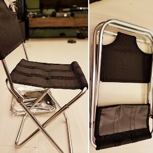 美麗大街【106060301】輕巧耐重戶外休閒露營鋁合金便攜型摺疊靠背椅子