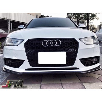 AUDI 奧迪 A4 B8.5  P STYLE 前下巴 碳纖維 CARBON 擾流板
