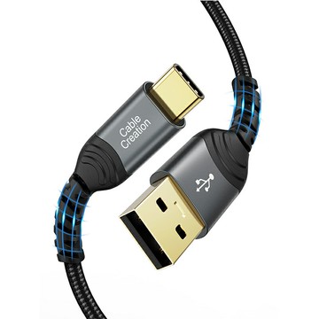 CableCreation 0.3/2M USB-A to Type-C傳輸線 3A快充 編織線身 CC1103