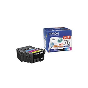 (業務用3セット) 〔純正品〕 EPSON エプソン インクカートリッジ 〔IC4CL76 色〕 大容量〔代引不可〕