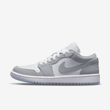 【NIKE 耐吉】WMNS AIR JORDAN 1 LOW 女鞋 休閒鞋 運動鞋 喬丹 AJ1 小Dior 果凍底 白灰-DC0774105