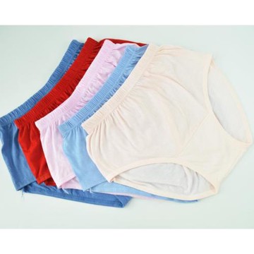 中老年媽媽內褲女純棉高腰寬松加大碼老人奶奶全棉三角褲頭5條裝