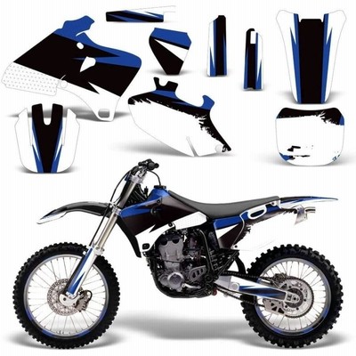 卸売 デカール MX グラフィックキット ステッカー デカール ヤマハ YZ250F 2001-2002 - ミッドナイトレース　並行輸入品