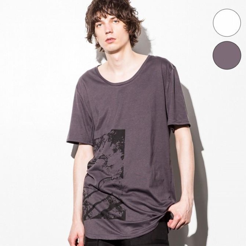 SHELLAC HOMME（シェラック オム） ロングシームビッグプリントTシャツ