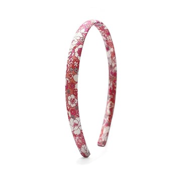 Bownita手工細版髮箍 - 黃底白花