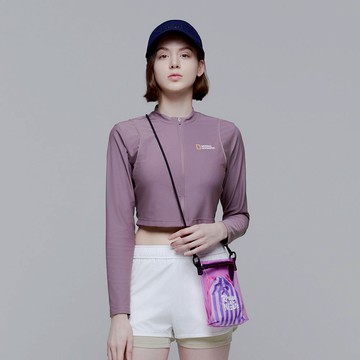 沙灘斜背包 - 粉紅色