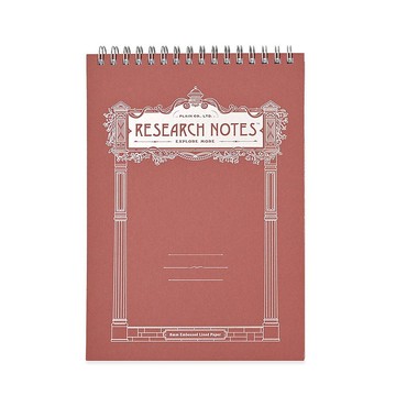 RESEARCH NOTES – 線之影筆記本 紅