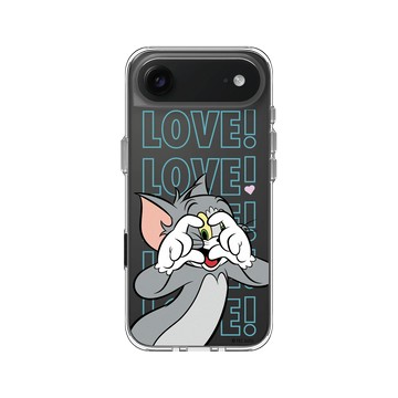 iPhone Air Clear Case（相機按鈕） 透明 - 湯姆貓與傑利鼠 Tom and Jerry - 湯姆貓愛心