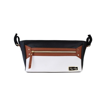 Itzy Ritzy 時尚皮革置物掛袋 內側奶瓶/水杯夾層 大容量收納 穩固不傾倒  個性咖  1個  36 x 10 x 16.5cm