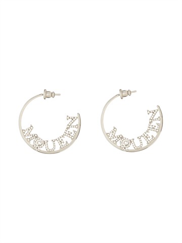 alexander mcqueen logo earrings