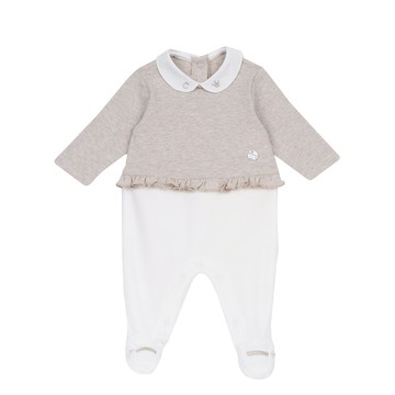 玫瑰天鵝-麻花有領後開兔裝