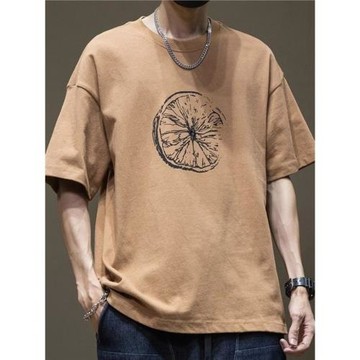 潮牌ins短袖男體恤男裝2024夏裝新款重磅純棉男士純棉半袖t恤上衣