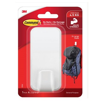 【史代新文具】3M 17010-GCA 中型 無痕高承重掛鉤