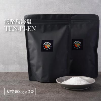 ふるさと納税 淡路市 淡路島海塩 TEN-PI-EN 大粒1kg(500g×2袋)