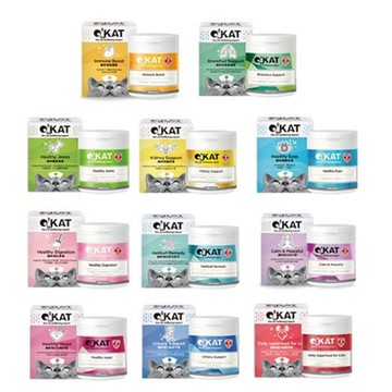 O KAT美喵人生-貓咪保健品(110顆入)(購買第二件贈送寵喵樂-貓草玩具x1包)