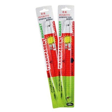 筆樂PENROTE透明壓條強力磁鐵/KC9101/220mm/1入/卡