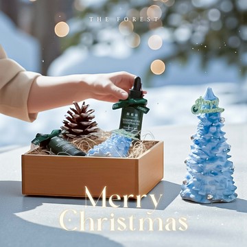 聖誕禮物1+1🎁快速出貨【癒森林】Happy Christmas 北歐極光聖誕樹擴香禮盒  交換禮物首選  射手座生日禮物