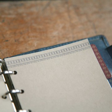 復古風活版印刷內頁 REFILLM6對應retro pattern series / BUMPEL