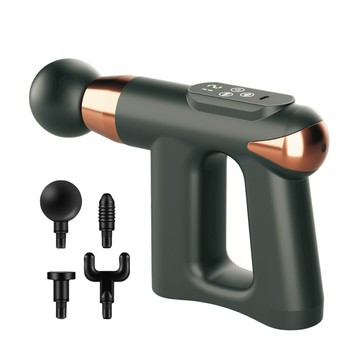 【SONGEN松井】3合1多功能按摩筋膜槍/手持按摩器★附四款專業按摩頭＋按摩貼片組（SG-712BX（B）墨黑色） _廠商直送