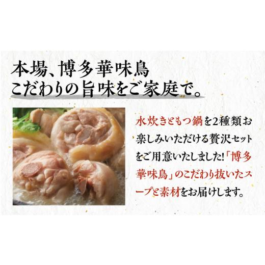 ふるさと納税 福岡県 豊前市 博多華味鳥 水炊き＆もつ鍋 セット 6〜8人前 《豊前市》博多 福岡 鍋 鶏 水たき みずたき もつ …