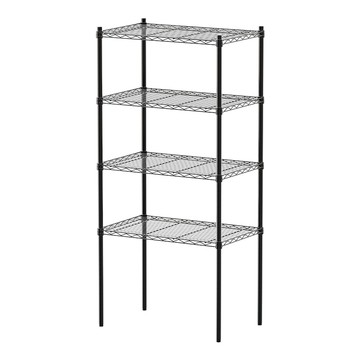 【dayneeds】輕型 70x45x150公分四層烤黑波浪架