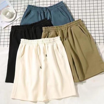 KASO 華棉舒適棉短褲 休閒短褲 寬鬆 透氣 五分褲 秋季 加大 男 女 2401