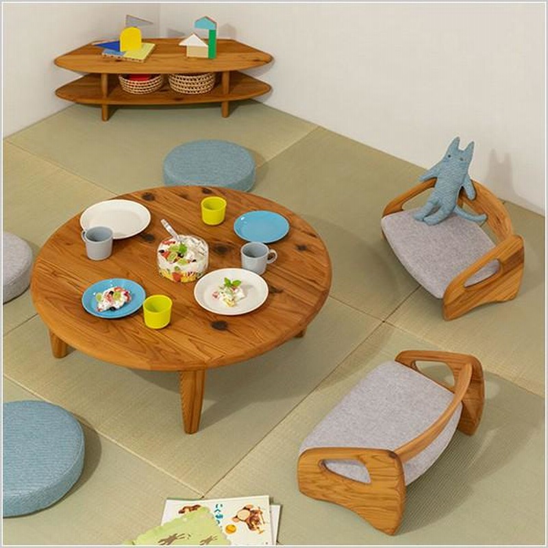 無垢のちゃぶ台 パイン材 無垢 大型 円卓 丸テーブル 座卓 ちゃぶ台