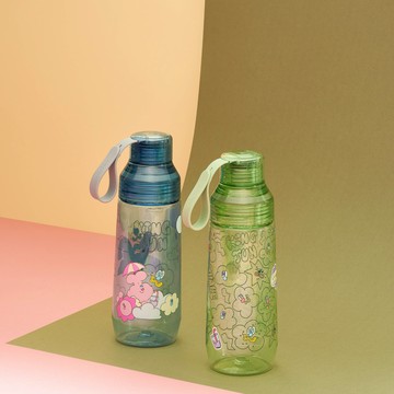 【WOKY x KINGJUN】透明瓶600ml-附彈跳粗吸管