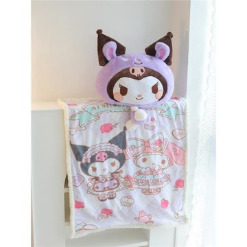 卡通抱枕被子兩用辦公室枕頭毯子二合一沙發汽車靠墊車載毛毯靠枕