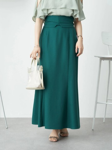 4WAY多穿法魚尾剪裁長裙(1D22L0L0300) - earth music&ecology