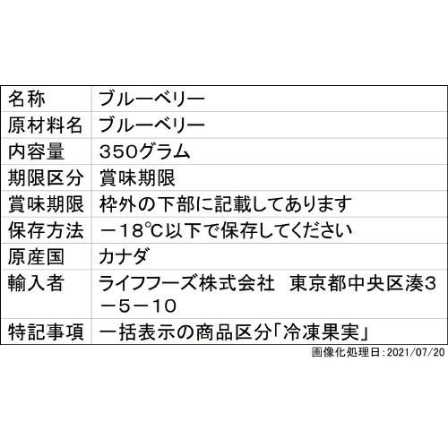 冷凍果物 ライフフーズ ブルーベリー 350g×12個 冷凍フルーツ まとめ買い 業務用 冷凍