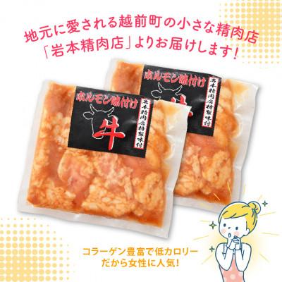 ふるさと納税 越前町 国産牛 上ホルモン 計500g(250g × 2袋)