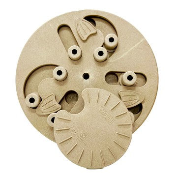 Nina Ottosson 冒險狗-尋寶基地  清潔容易 安全無毒 適合全犬種  大地色  1入  35.6x35.6cm