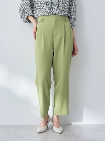 側邊鈕扣設計長褲(7A31L0F0100) - YECCA VECCA